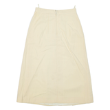 Womens A-Line Skirt Yellow Knee Length Striped XS