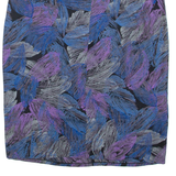 Womens Straight Skirt Blue Knee Length Floral M