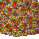 Womens Flare Skirt Red Midi Floral L