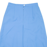 Womens Pleated Skirt Blue Midi S