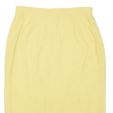 Womens Pencil Skirt Yellow Knee Length L