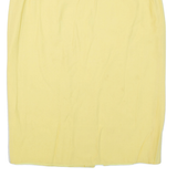 Womens Pencil Skirt Yellow Knee Length L