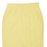 Womens Pencil Skirt Yellow Knee Length L