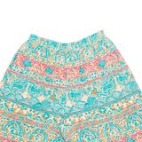 TAN JAY Womens Chino Shorts Blue 90s Crazy Pattern M W28