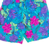 BOBBY BROOKS Womens Chino Shorts Blue 90s Floral S W24