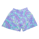 Womens Chino Shorts Blue 90s Floral M W30