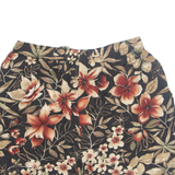 ANALOGY Womens Chino Shorts Black 90s Floral XL W34