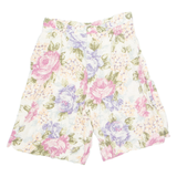 TOFFS Womens Chino Shorts Cream 90s Floral M W29