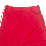 ADIDAS Mens Sports Shorts Red XL W32