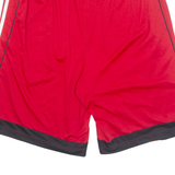 ADIDAS Mens Sports Shorts Red XL W32