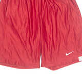 NIKE Mens Sports Shorts Red L W28