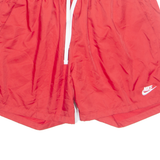 NIKE Mesh Lined Mens Swimming Shorts Red XL W34