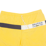 NAUTICA Mesh Lined Mens Swimming Shorts Yellow L W36