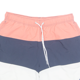 NAUTICA Mesh Lined Mens Swimming Shorts Pink Colourblock M W31