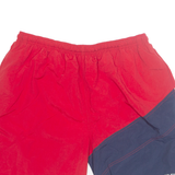 TOMMY HILFIGER Mesh Lined Mens Swimming Shorts Red Colourblock XL W30