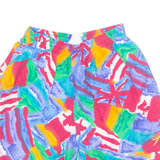 SPEEDO Mens Swimming Shorts Blue 90s Crazy Pattern S W22