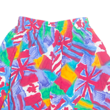 SPEEDO Mens Swimming Shorts Blue 90s Crazy Pattern S W22