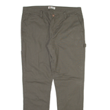 DICKIES Carpenter Womens Trousers Grey Slim Straight W34 L31