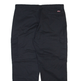 DICKIES Cargo Mens Trousers Black Relaxed Straight W40 L30