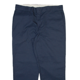 DICKIES Mens Trousers Blue Regular Straight W40 L30