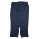 DICKIES Mens Trousers Blue Regular Straight W40 L30