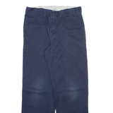 DICKIES 874 Workwear Mens Trousers Blue Regular Straight W32 L30