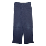 DICKIES 874 Workwear Mens Trousers Blue Regular Straight W32 L30