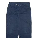 DICKIES Mens Trousers Blue Relaxed Straight W35 L30