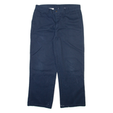 DICKIES Mens Trousers Blue Relaxed Straight W35 L30