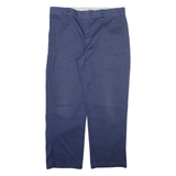 DICKIES 874 Workwear Mens Trousers Blue Regular Straight W37 L28
