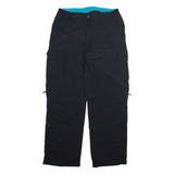 CRIVIT Detachable Legs Womens Trousers Black Relaxed Straight Nylon W28 L28