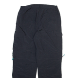 CRIVIT Detachable Legs Womens Trousers Black Relaxed Straight Nylon W28 L28