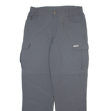 SALEWA Detachable Legs Mens Trousers Grey Relaxed Straight Nylon W30 L30