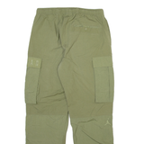 AIR JORDAN Cargo Mens Trousers Green Relaxed Straight W30 L29