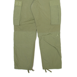 AIR JORDAN Cargo Mens Trousers Green Relaxed Straight W30 L29