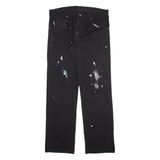 DICKIES Mens Trousers Black Regular Straight W32 L32