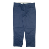 DICKIES 874 Workwear Mens Trousers Blue Regular Tapered W42 L30