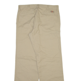 DICKIES Mens Trousers Beige Regular Straight W34 L34