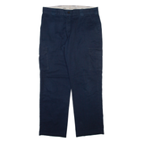 DICKIES Cargo Mens Trousers Blue Regular Straight W36 L31