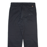 DICKIES Mens Trousers Black Regular Straight W38 L31