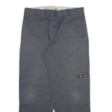 DICKIES Mens Trousers Grey Loose Straight W38 L32