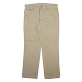 WRANGLER Mens Trousers Beige Regular Straight W35 L30
