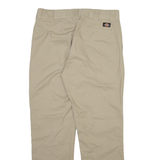 DICKIES Mens Trousers Beige Regular Straight W34 L29
