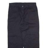 DICKIES Mens Trousers Black Regular Straight W36 L30