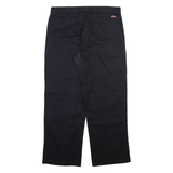 DICKIES Mens Trousers Black Regular Straight W36 L30
