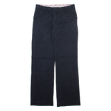 DICKIES Womens Trousers Grey Relaxed Straight W30 L30