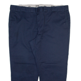 DICKIES Mens Trousers Blue Regular Tapered W44 L26