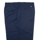 DICKIES Mens Trousers Blue Regular Tapered W44 L26