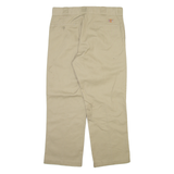 DICKIES 874 Workwear Mens Trousers Beige Regular Straight W34 L27