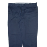 DICKIES 874 Workwear Mens Trousers Blue Regular Straight W44 L34
